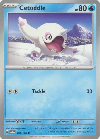 Scarlet & Violet (Base Set) : 058/198 - Cetoddle - Common