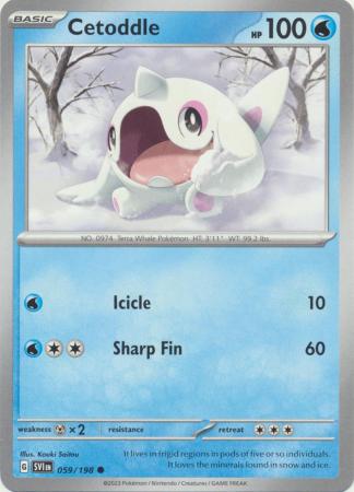 Scarlet & Violet (Base Set) : 059/198 - Cetoddle - Common