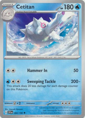 Scarlet & Violet (Base Set) : 060/198 - Cetitan - Uncommon