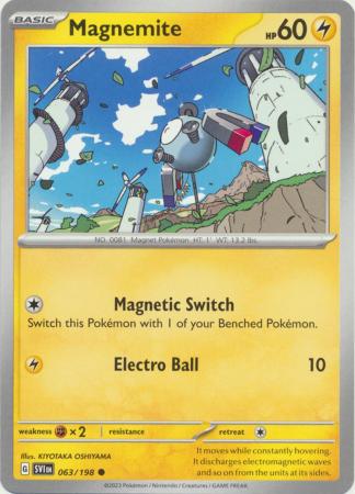 Scarlet & Violet (Base Set) : 063/198 - Magnemite - Common