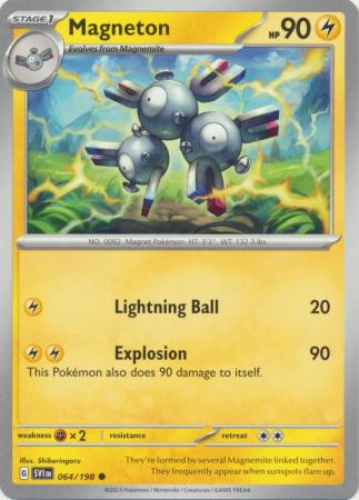 Scarlet & Violet (Base Set) : 064/198 - Magneton - Common