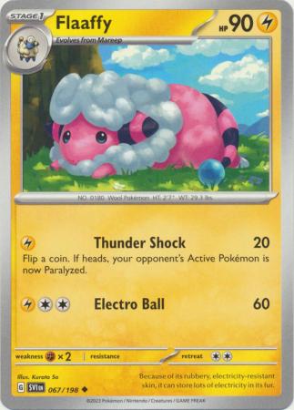 Scarlet & Violet (Base Set) : 067/198 - Flaaffy - Uncommon