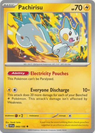 Scarlet & Violet (Base Set) : 068/198 - Pachirisu - Uncommon