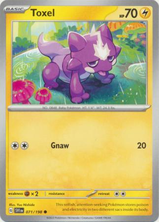 Scarlet & Violet (Base Set) : 071/198 - Toxel - Common