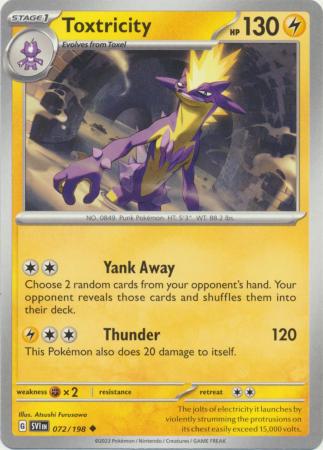 Scarlet & Violet (Base Set) : 072/198 - Toxtricity - Uncommon