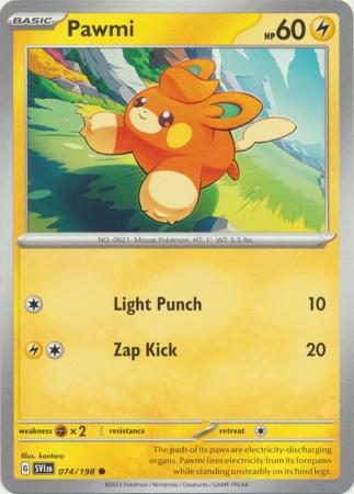Scarlet & Violet (Base Set) : 074/198 - Pawmi - Common
