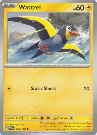 Scarlet & Violet (Base Set) : 078/198 - Wattrel - Common