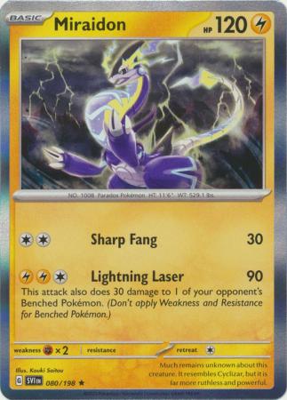 Scarlet & Violet (Base Set) : 080/198 - Miraidon - Holo Rare