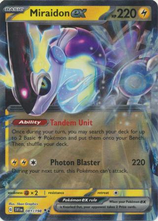 Scarlet & Violet (Base Set) : 081/198 - Miraidon ex - Ultra Rare