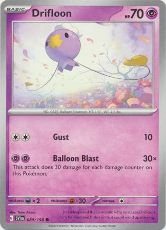 Scarlet & Violet (Base Set) : 089/198 - Drifloon - Common