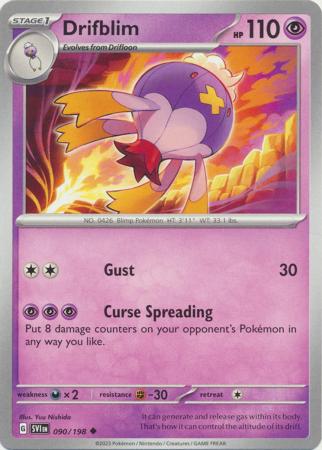 Scarlet & Violet (Base Set) : 090/198 - Drifblim - Uncommon