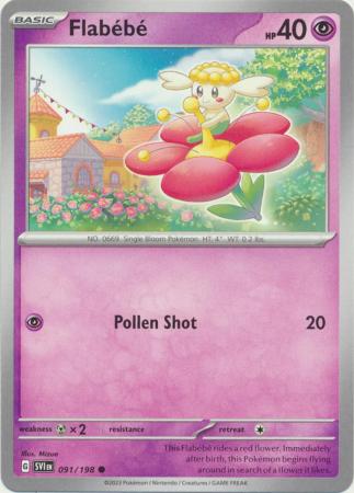 Scarlet & Violet (Base Set) : 091/198 - Flabebe - Common