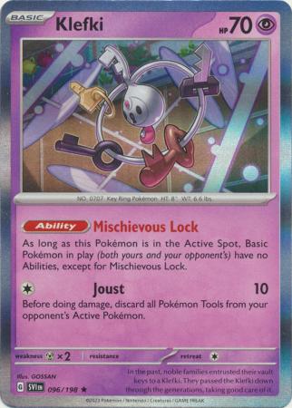 Scarlet & Violet (Base Set) : 096/198 - Klefki - Holo Rare