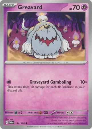 Scarlet & Violet (Base Set) : 104/198 - Greavard - Common
