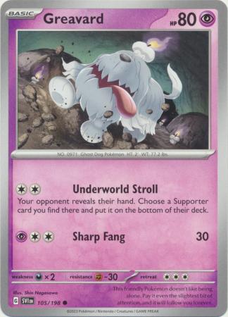 Scarlet & Violet (Base Set) : 105/198 - Greavard - Common
