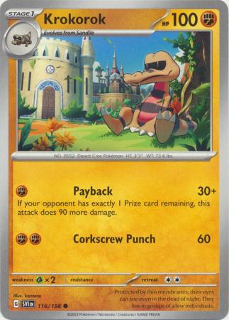 Scarlet & Violet (Base Set) : 116/198 - Krokorok - Common