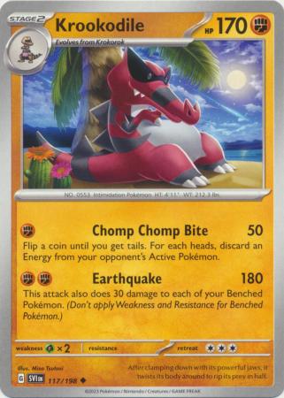 Scarlet & Violet (Base Set) : 117/198 - Krookodile - Uncommon