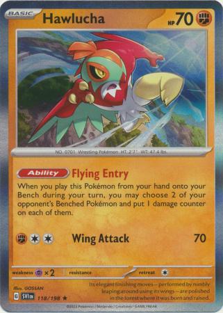 Scarlet & Violet (Base Set) : 118/198 - Hawlucha - Holo Rare