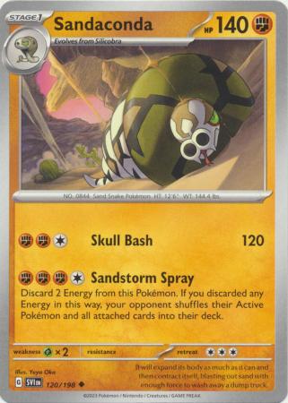 Scarlet & Violet (Base Set) : 120/198 - Sandaconda - Uncommon