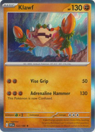 Scarlet & Violet (Base Set) : 122/198 - Klawf - Holo Rare