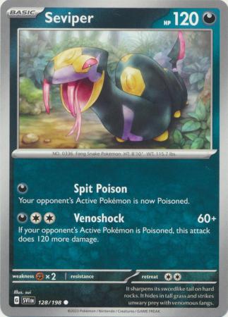 Scarlet & Violet (Base Set) : 128/198 - Seviper - Common