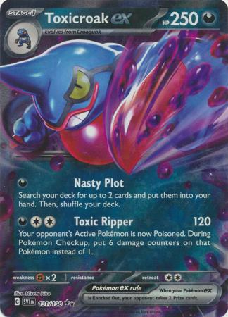 Scarlet & Violet (Base Set) : 131/198 - Toxicroak ex - Ultra Rare