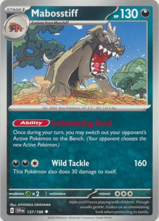 Scarlet & Violet (Base Set) : 137/198 - Mabosstiff - Uncommon