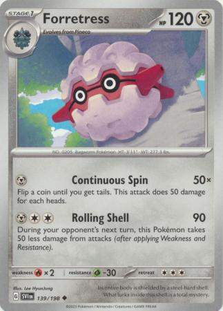 Scarlet & Violet (Base Set) : 139/198 - Forretress - Uncommon