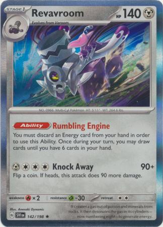 Scarlet & Violet (Base Set) : 142/198 - Revavroom - Holo Rare