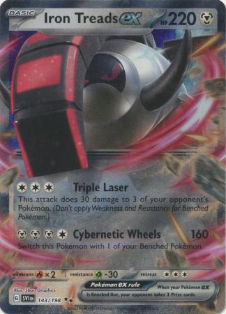 Scarlet & Violet (Base Set) : 143/198 - Iron Treads ex - Ultra Rare