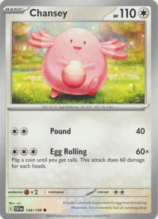 Scarlet & Violet (Base Set) : 144/198 - Chansey - Common