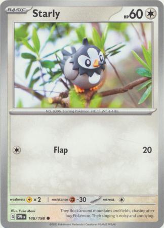 Scarlet & Violet (Base Set) : 148/198 - Starly - Common