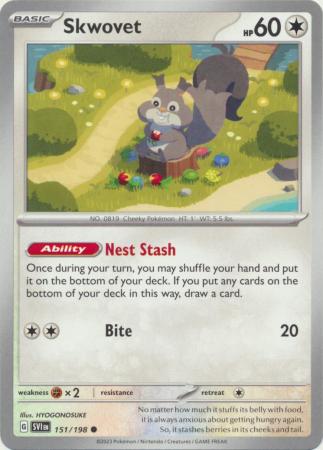 Scarlet & Violet (Base Set) : 151/198 - Skwovet - Common