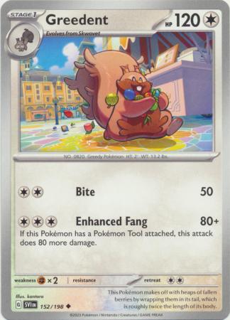 Scarlet & Violet (Base Set) : 152/198 - Greedent - Uncommon