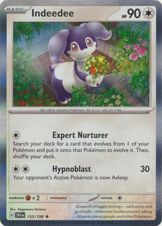Scarlet & Violet (Base Set) : 153/198 - Indeedee - Holo Rare
