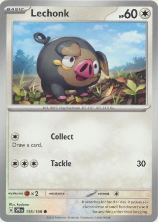 Scarlet & Violet (Base Set) : 155/198 - Lechonk - Common