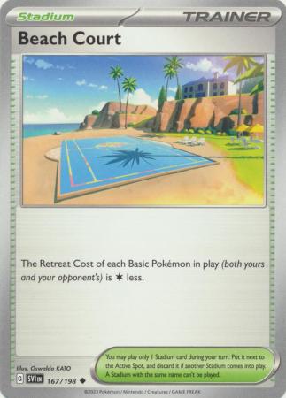 Scarlet & Violet (Base Set) : 167/198 - Beach Court - Uncommon