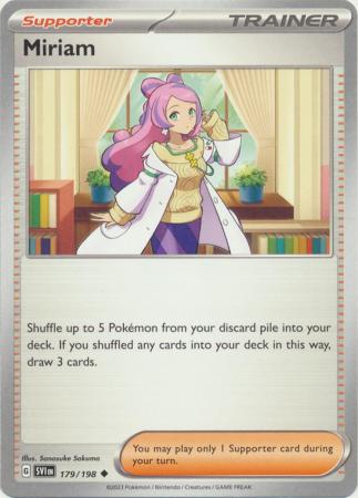Scarlet & Violet (Base Set) : 179/198 - Miriam - Uncommon