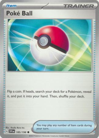 Scarlet & Violet (Base Set) : 185/198 - Poke Ball - Common