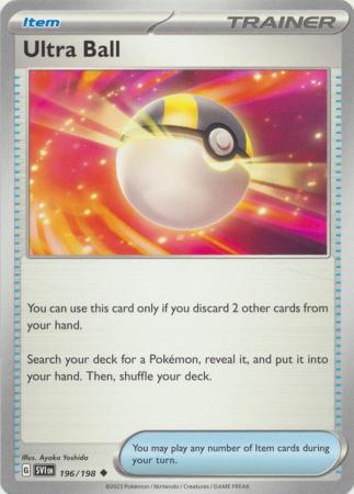 Scarlet & Violet (Base Set) : 196/198 - Ultra Ball - Uncommon