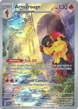 Scarlet & Violet (Base Set) : 203/198 - Armarouge - Illustration Rare