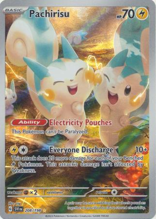 Scarlet & Violet (Base Set) : 208/198 - Pachirisu - Illustration Rare