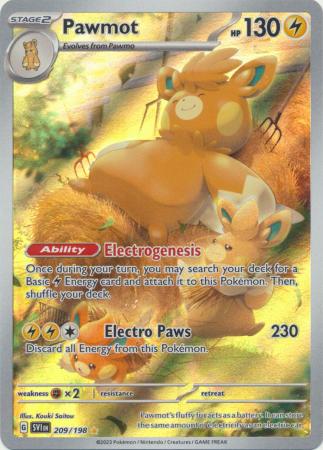 Scarlet & Violet (Base Set) : 209/198 - Pawmot - Illustration Rare