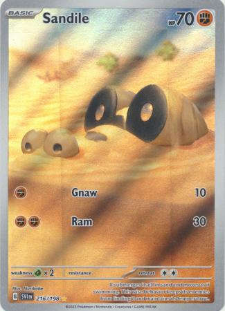 Scarlet & Violet (Base Set) : 216/198 - Sandile - Illustration Rare