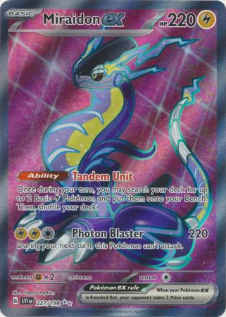 Scarlet & Violet (Base Set) : 227/198 - Miraidon ex - Full Art Secret Rare