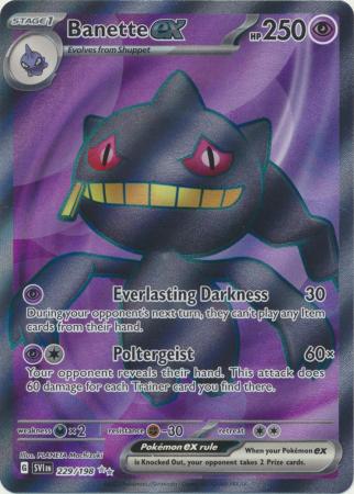 Scarlet & Violet (Base Set) : 229/198 - Banette ex - Full Art Secret Rare