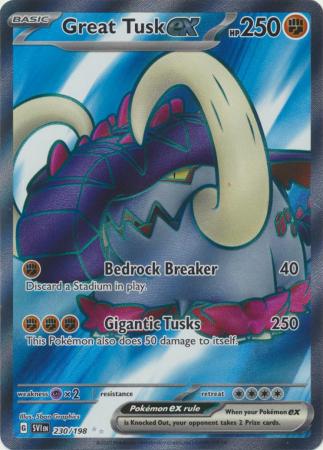 Scarlet & Violet (Base Set) : 230/198 - Great Tusk ex - Full Art Secret Rare