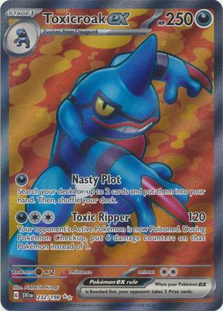 Scarlet & Violet (Base Set) : 232/198 - Toxicroak ex - Full Art Secret Rare
