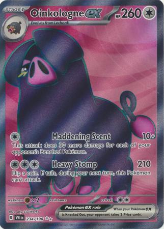 Scarlet & Violet (Base Set) : 234/198 - Oinkologne ex - Full Art Secret Rare
