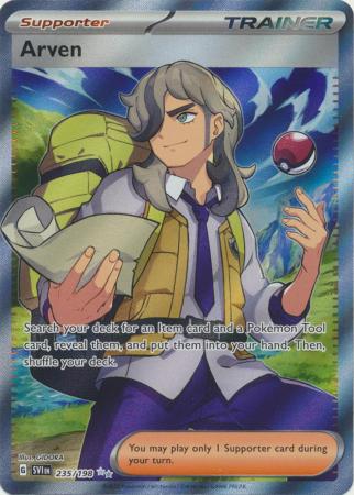 Scarlet & Violet (Base Set) : 235/198 - Arven - Full Art Secret Rare